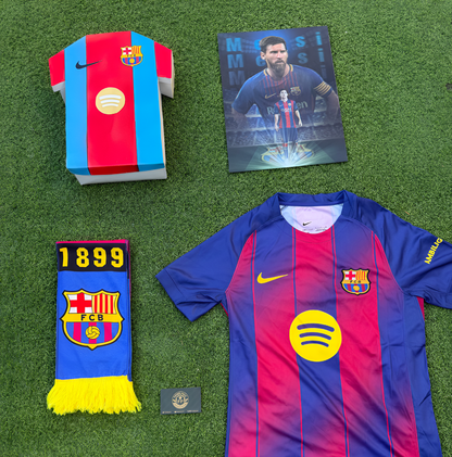 Caja Leyenda Mujer – Messi Barça - FutbolPack