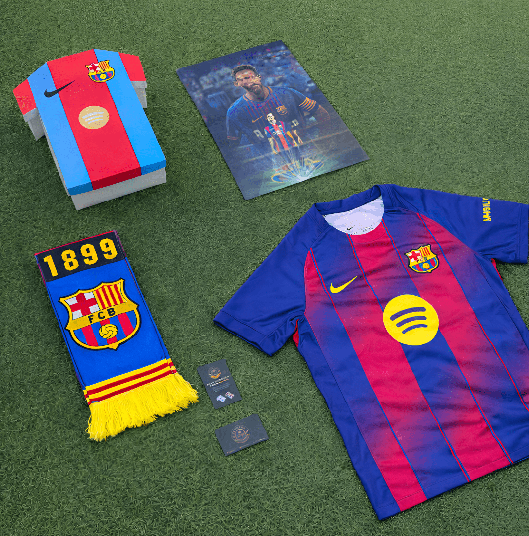 Caja Leyenda Mujer – Messi Barça - FutbolPack